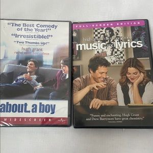 2 Hugh Grant DVD LOT about a boy
music and lyrics